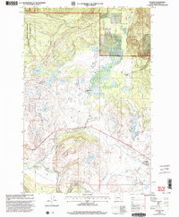 Ovando 1999 topographic map thumbnail
