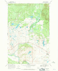 Ovando 1968 topographic map thumbnail