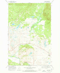 Ovando 1968 topographic map thumbnail