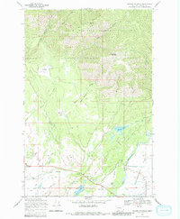 Ovando Mountain 1968 topographic map thumbnail