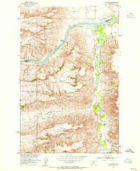 P N Ranch 1954 topographic map thumbnail