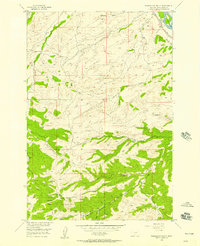 Packsaddle Butte 1955 topographic map thumbnail