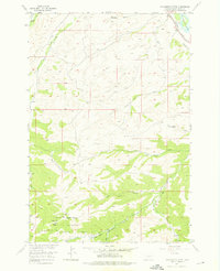 Packsaddle Butte 1955 topographic map thumbnail
