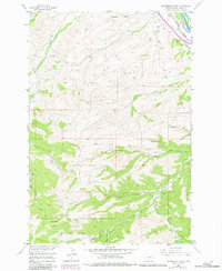 Packsaddle Butte 1955 topographic map thumbnail