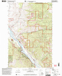 Paradise 1999 topographic map thumbnail
