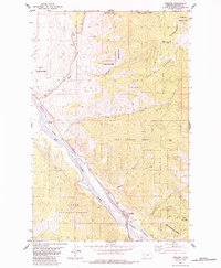 Paradise 1984 topographic map thumbnail