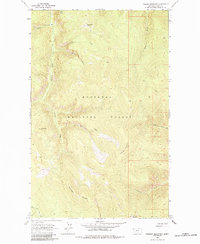 Parsnip Mountain 1963 topographic map thumbnail
