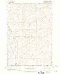Pass Creek East 1967 topographic map thumbnail