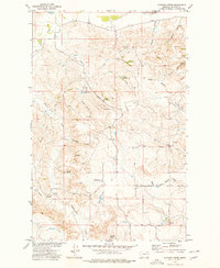 Pasture Creek 1973 topographic map thumbnail