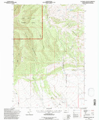 Patterson Canyon 1995 topographic map thumbnail
