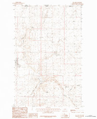 Pea Lake 1984 topographic map thumbnail