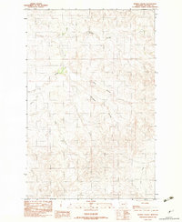 Pedigo Coulee 1983 topographic map thumbnail