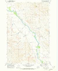 Pennock Creek 1969 topographic map thumbnail