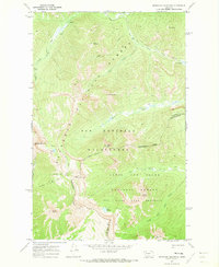 Pentagon Mountain 1970 topographic map thumbnail