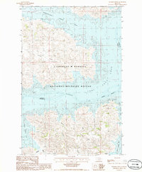 Peterson Point 1985 topographic map thumbnail