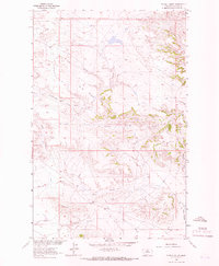 Pigtail Coulee 1964 topographic map thumbnail