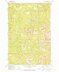 Pikes Peak 1971 topographic map thumbnail