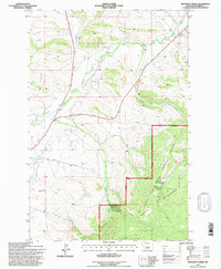 Pinchout Creek 1995 topographic map thumbnail