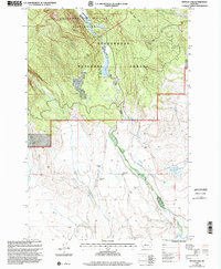 Pintler Lake 1997 topographic map preview
