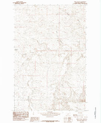 Pipes Coulee 1985 topographic map thumbnail