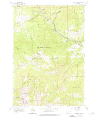 Pipestone Pass 1963 topographic map thumbnail