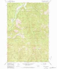 Piquett Creek 1964 topographic map thumbnail