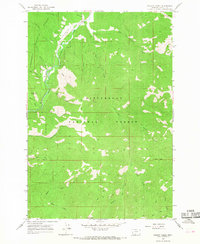 Piquett Creek 1964 topographic map thumbnail