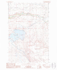 Pishkun Reservoir 1987 topographic map preview