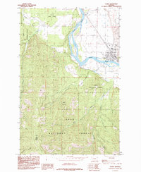 Plains 1985 topographic map thumbnail