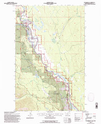 Polebridge 1994 topographic map thumbnail