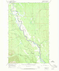 Polebridge 1966 topographic map thumbnail