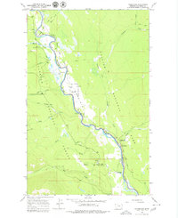 Polebridge 1966 topographic map thumbnail