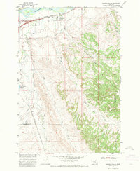 Pompeys Pillar 1967 topographic map preview