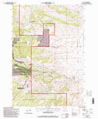 Pony 1996 topographic map thumbnail