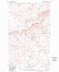 Poplar Coulee 1973 topographic map thumbnail