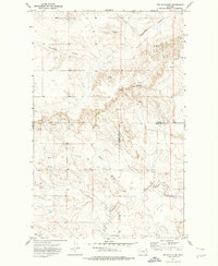Poplar Coulee 1973 topographic map thumbnail