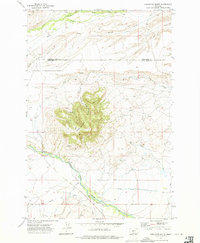 Porcupine Butte 1972 topographic map thumbnail
