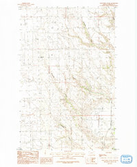 Porcupine Coulee 1984 topographic map thumbnail