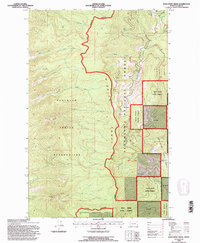 Porcupine Creek 1994 topographic map preview