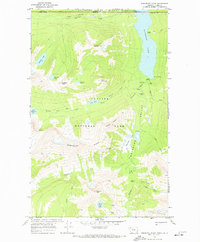 Porcupine Ridge 1968 topographic map thumbnail