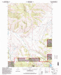 Potato Lakes 1996 topographic map thumbnail