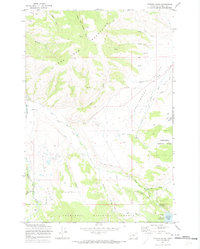 Potato Lakes 1971 topographic map thumbnail