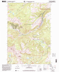 Potosi Peak 1997 topographic map thumbnail