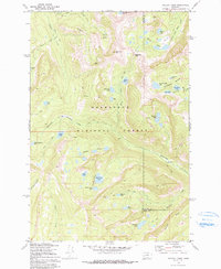 Pozega Lakes 1971 topographic map thumbnail