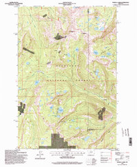 Pozega Lakes 1996 topographic map thumbnail