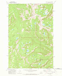 Pozega Lakes 1971 topographic map thumbnail