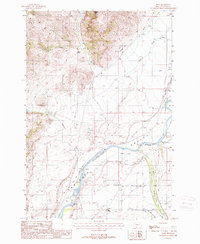 Pray 1988 topographic map thumbnail