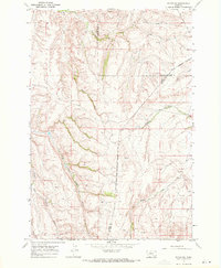 Pryor NW 1967 topographic map thumbnail