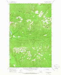 Pulpit Mountain 1963 topographic map thumbnail