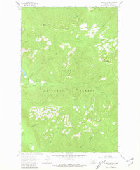 Pulpit Mountain 1963 topographic map thumbnail